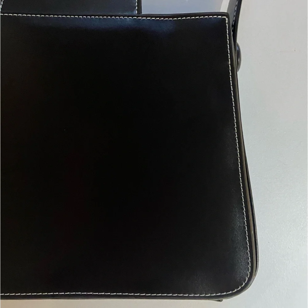 The Hermes of England Tanner Krolle London Classic Black Leather Bag Retail$2500 - Picture 14 of 16